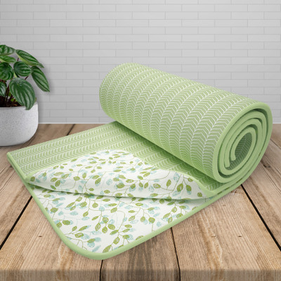 Story@home Floral Single Dohar for  AC Room(Cotton, Green)