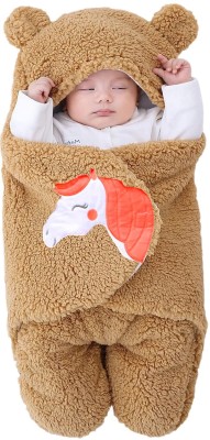 VoiDrop Solid Single Wearable Blanket for  AC Room(Fur, Pack Of 2 Brown)
