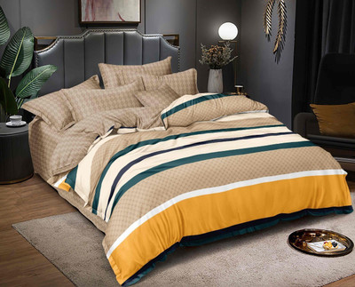 RRC Printed Double Comforter for  Heavy Winter(Microfiber, Yellow)