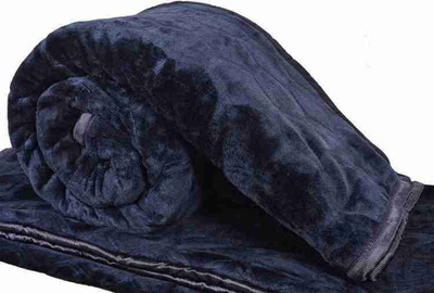 Convalexa Floral King Mink Blanket for  Heavy Winter(Polyester, Grey)