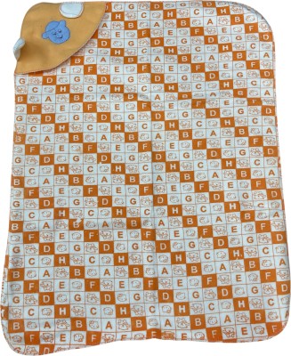 Zaria Fabs Text Print, Printed Crib Crib Baby Blanket for  Mild Winter(Microfiber, Orange)