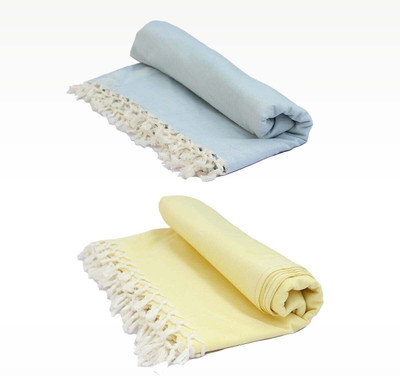 Aakriti Handloom Solid Single Comforter for  AC Room(Silk, Blue, LEMON)