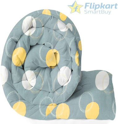 Flipkart SmartBuy Floral Double AC Blanket for  AC Room(Microfiber, Grey -Yellow)