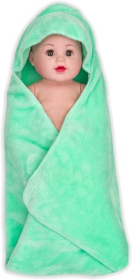 SIDLY PIDLY Solid Crib AC Blanket for  AC Room(Fur, SEA-GREEN)