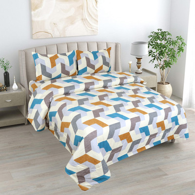 Homerica Printed Double Comforter for  AC Room(Microfiber, TILES)