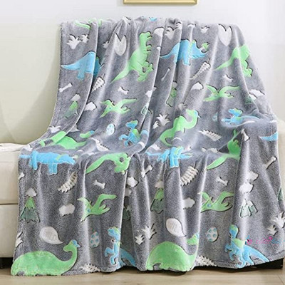 Butterthief 3D Printed Single AC Blanket for  AC Room(Microfiber, Grey)