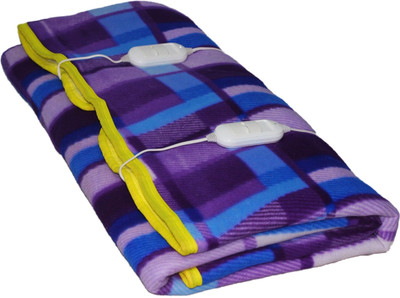 LERV'S Collection Solid Double Electric Blanket for  Heavy Winter(Polyester, Purple)
