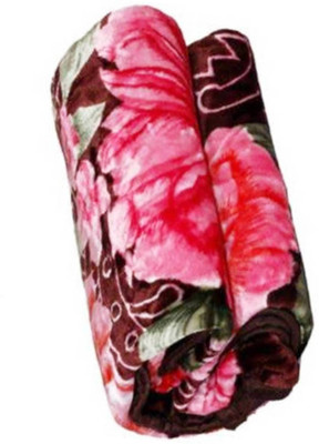 SIMAM Floral Single Mink Blanket for  Mild Winter(Microfiber, Multicolor 16042)