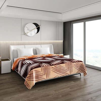 MONTE CARLO Printed Double Mink Blanket for  Heavy Winter(Polyester, Multicolor)