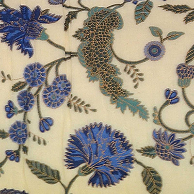 shree karni export Floral Double Mink Blanket for  Mild Winter(Microfiber, Blue)