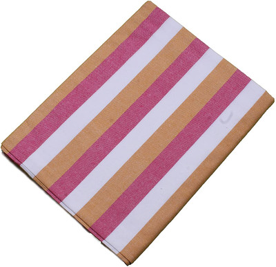 Tharunsha Elite Striped Single AC Blanket for  Mild Winter(Cotton, Yellow, Pink)