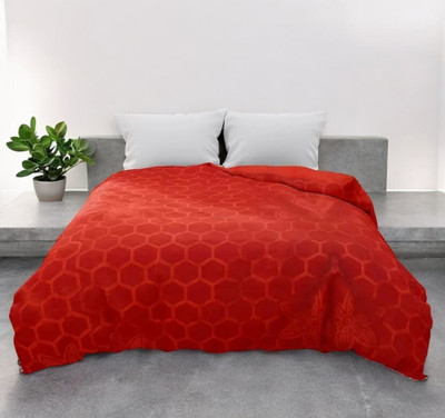 Anadhika Solid Single AC Blanket for  AC Room(Microfiber, Red)