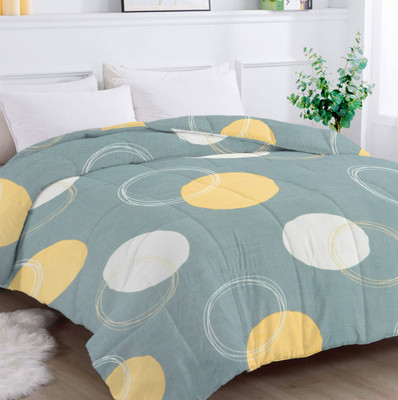 Flipkart SmartBuy Printed Double Comforter for  AC Room(Microfiber, Grey & Multi5)