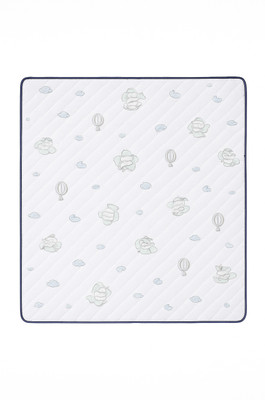 Toynine Printed Single Crib Baby Blanket for  AC Room(Muslin, White)