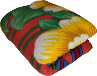 SIMAM Solid Single Fleece Blanket for  Heavy Winter(Polyester, 1 Printed)