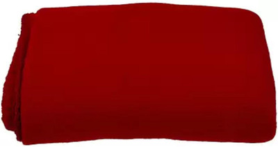 Supreme Home Collective Solid Single Fleece Blanket for  AC Room(Polyester, Maroon)