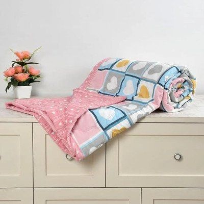 KLOTHO HOME Printed Double AC Blanket for  AC Room(Polyester, Multicolor)