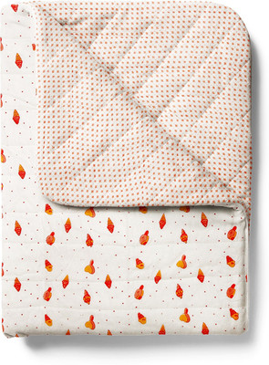 Mom's Home Solid Single Quilt for  AC Room(Cotton, Multicolor)