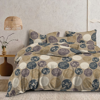 KWALITY DREAMS Geometric King Comforter for  AC Room(Poly Cotton, Black)