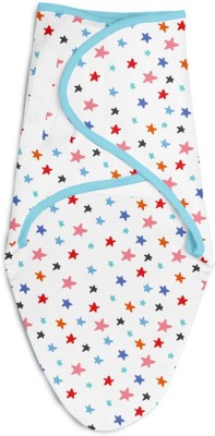 Superbottoms Printed Crib AC Blanket for  AC Room(Cotton, Starry SkiesBlue)