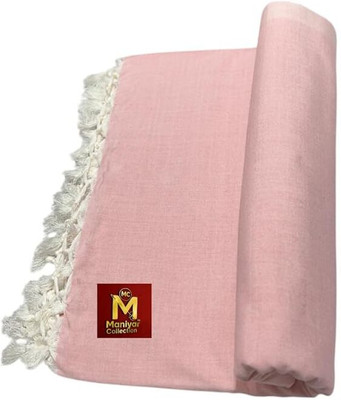 Maniyar Collection Solid Single AC Blanket for  AC Room(Cotton, Light Pink)