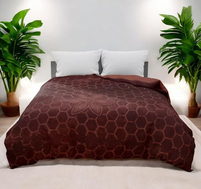 MFI Solid Single AC Blanket for  AC Room(Polyester, Maroon)