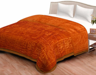 shree karni export Solid Single Mink Blanket for  AC Room(Microfiber, MU)