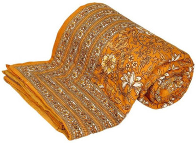 shree karni export Floral Double Mink Blanket for  Heavy Winter(Microfiber, Multicolor)