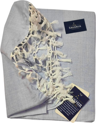 Shishir Solid Single Bhagalpuri Blanket for  AC Room(Cotton, Grey)