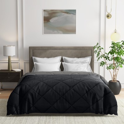 Wakefit Solid Single Comforter for  Mild Winter(Polyester, BlackBeauty & Night Owl)