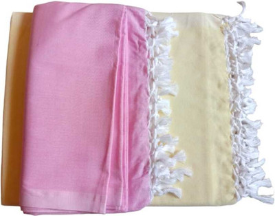 Aakriti Handloom Solid Single Comforter for  AC Room(Silk, Pink, Yellow)