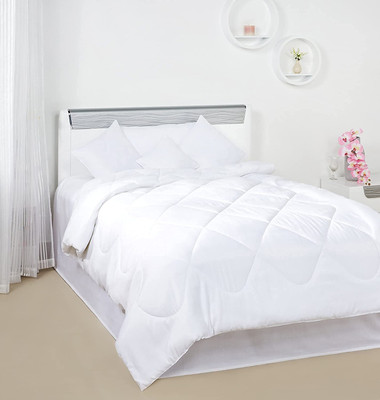 TUNDWAL'S Solid Double Comforter for  Heavy Winter(Cotton, White)