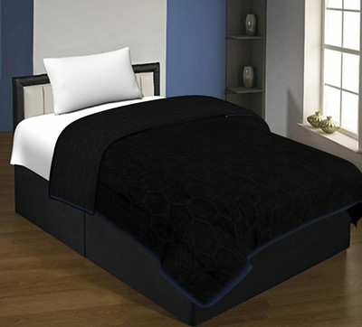 Flipkart SmartBuy Self Design Single AC Blanket for  AC Room(Microfiber, Grey)