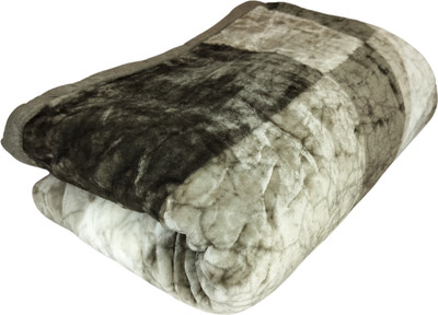 HOMIEE Floral Single Sherpa Blanket for  Heavy Winter(Polyester, Brown Multi Shade)