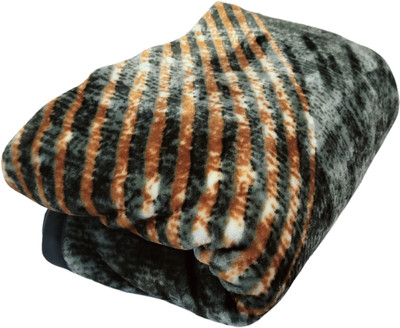 HOMIEE Floral Single AC Blanket for  AC Room(Polyester, Green Lining)