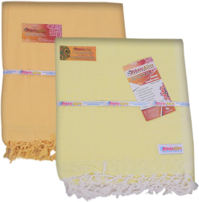 EthnicAlive Solid Single AC Blanket for  AC Room(Silk, Yellow, Lemon)