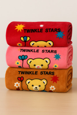 tiger cubs Printed Single Baby Sleep Sack for  Heavy Winter(Fur, Brown, Red, Pink)