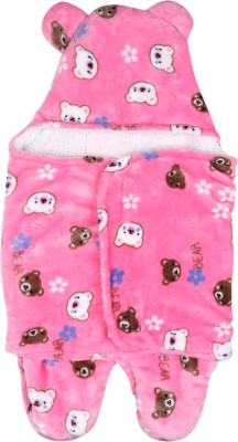 TOTOMO Animal Single Swaddling Baby Blanket for  AC Room(Fur, Pinki)