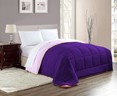 SGI Bedding Solid Single Comforter for  Mild Winter(Cotton, Purple/Lilac)