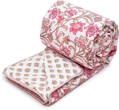 Flipkart SmartBuy Printed Double Dohar for  AC Room(Microfiber, Blue)