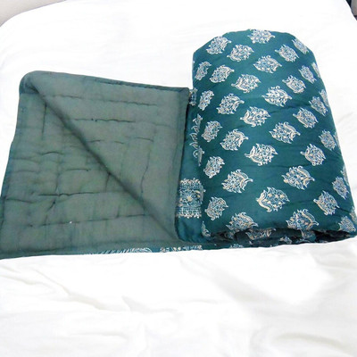 shree karni export Floral Single Quilt for  Heavy Winter(Polyester, Multicolor)