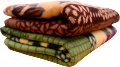 SIMAM Abstract Single Fleece Blanket for  Heavy Winter(Microfiber, Printed)