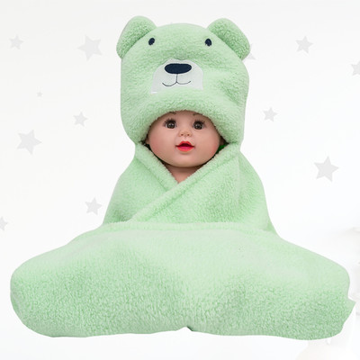 SIDLY PIDLY Solid Crib AC Blanket for  AC Room(Microfiber, SEA-GREEN)