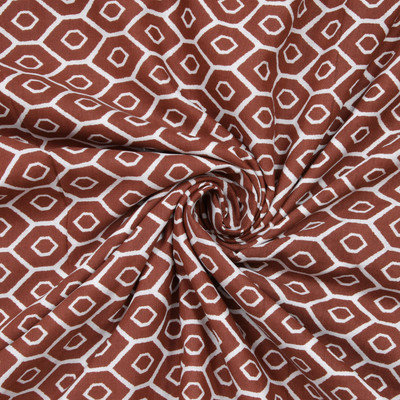 TUNDWAL'S Printed Double Dohar for  AC Room(Cotton, brown dot)
