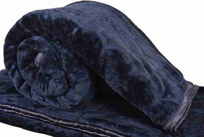 Yati Gallerie Floral King Mink Blanket for  Heavy Winter(Polyester, Grey)