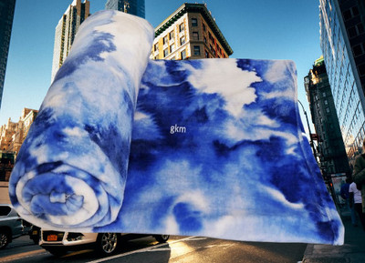 KIXTA Self Design Double AC Blanket for  AC Room(Microfiber, Blue)