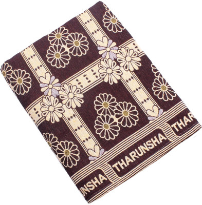 Tharunsha Elite Checkered Single AC Blanket for  Mild Winter(Cotton, Maroon)