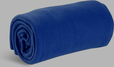 Supreme Home Collective Solid Single AC Blanket for  Mild Winter(Polyester, Navy)
