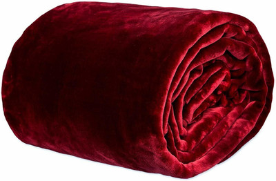 Yati Gallerie Solid Double AC Blanket for  Heavy Winter(Polyester, Maroon)