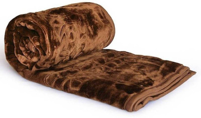 shree karni export Solid Single Mink Blanket for  Mild Winter(Microfiber, Multicolor)
